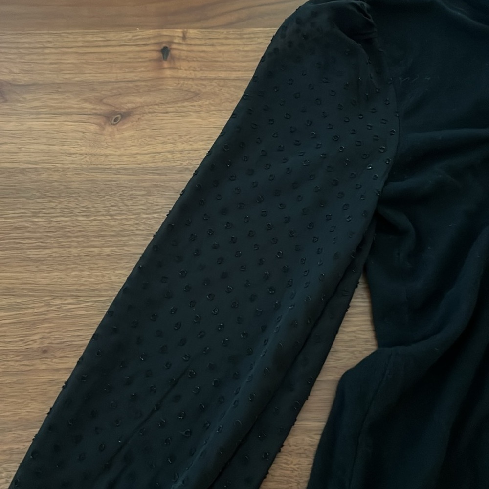LOFT Dotted Mixed Media Sweater - Picture 4 of 10